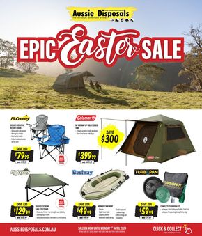 Travel & Outdoor offers in Sunbury VIC | Epic Easter Sale in Aussie Disposals | 04/03/2024 - 01/04/2024