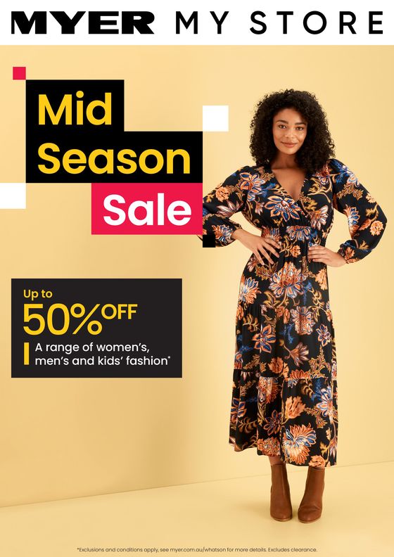 Myer catalogue in Geelong VIC | Mid Season Sale - Softgoods | 07/03/2024 - 07/04/2024