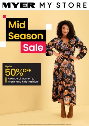 Myer catalogue in Adelaide SA | Mid Season Sale - Softgoods | 07/03/2024 - 07/04/2024