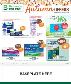 Health & Beauty offers in Blacktown NSW | Autumn Offers in Pharmacy Best Buys | 07/03/2024 - 12/04/2024