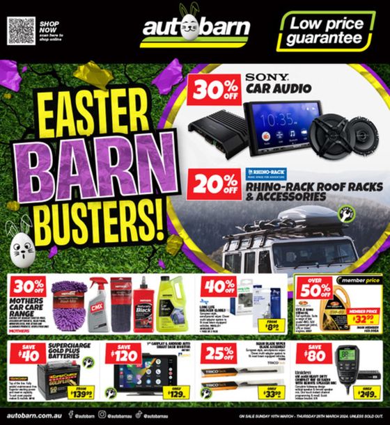 Autobarn catalogue in Shellharbour NSW | Easter Barn Busters! | 11/03/2024 - 28/03/2024