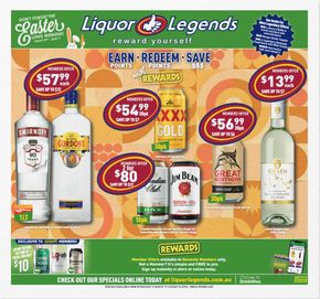Liquor offers in Ocean Grove VIC | Earn. Redeem. Save in Liquor Legends | 13/03/2024 - 30/04/2024