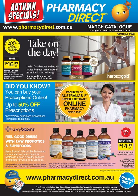 Pharmacy Direct catalogue in Sydney NSW | Autumn Specials | 13/03/2024 - 31/03/2024