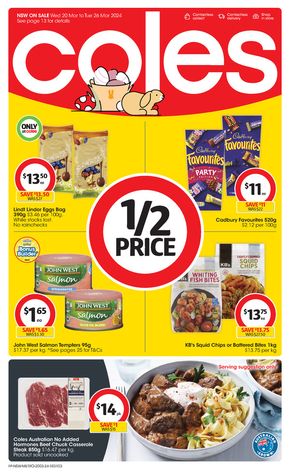 Coles catalogue | Great Value. Hands Down. - 20th March | 20/03/2024 - 26/03/2024