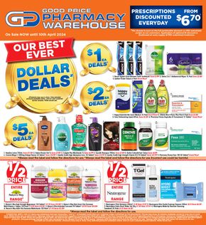 Health & Beauty offers in Armidale NSW | Our Best Ever Dollar Deals in Good Price Pharmacy | 15/03/2024 - 10/04/2024