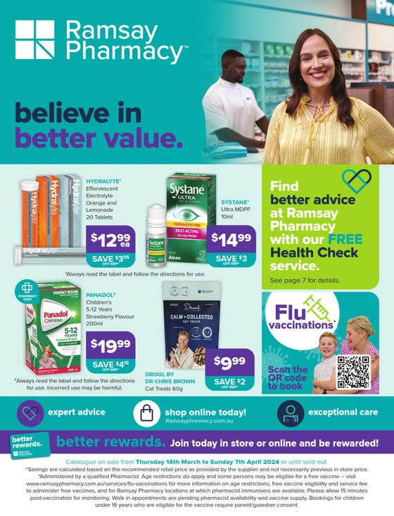 Malouf Pharmacies catalogue in Gympie QLD | Believe In Better Value | 15/03/2024 - 07/04/2024