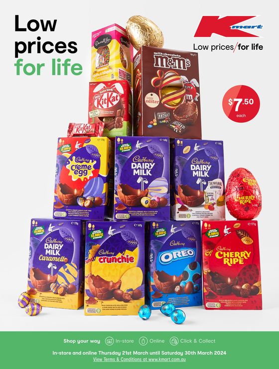 Kmart catalogue in Sydney NSW | Easter - Low Prices For Life | 21/03/2024 - 30/03/2024