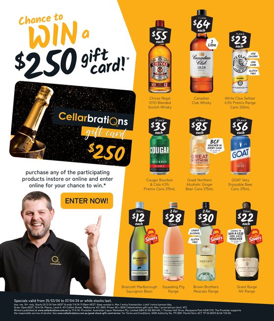 Cellarbrations catalogue in Lake Tabourie NSW | Good Value Booze, For The Long Weekend 25/03 | 25/03/2024 - 07/04/2024