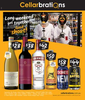 Cellarbrations catalogue in Leeton NSW | Good Value Booze, For The Long Weekend 25/03 | 25/03/2024 - 07/04/2024