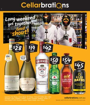 Cellarbrations catalogue in Buronga VIC | Good Value Booze, For The Long Weekend 25/03 | 25/03/2024 - 07/04/2024