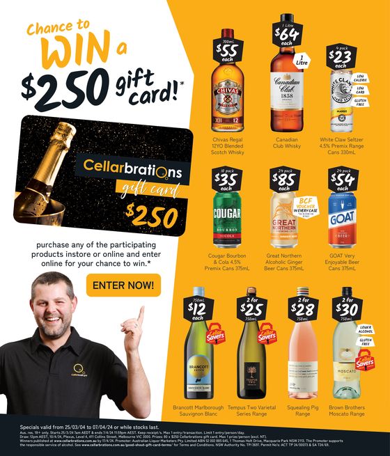 Cellarbrations catalogue in Launceston TAS | Good Value Booze, For The Long Weekend 25/03 | 25/03/2024 - 07/04/2024