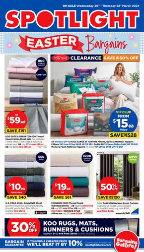 Department Stores offers in Hervey Bay QLD | Easter Bargains in Spotlight | 20/03/2024 - 28/03/2024