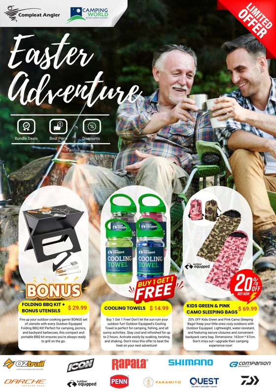 Compleat Angler catalogue in Rockingham WA | Easter Adventure | 25/03/2024 - 01/04/2024