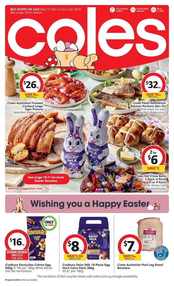 Coles catalogue in Cairns QLD | Great Value. Hands Down. - 27th March | 27/03/2024 - 02/04/2024