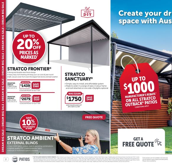 Stratco catalogue in Penrith NSW | Dream Big Sale | 25/03/2024 - 28/04/2024