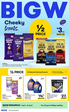 Department Stores offers in Wangaratta VIC | Deals 04/04 in BIG W | 04/04/2024 - 17/04/2024