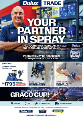 Hardware & Auto offers in Goulburn NSW | Your Partner In Spray in Dulux | 25/03/2024 - 05/05/2024