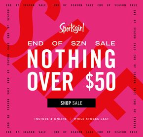 Fashion offers in Sunshine Coast QLD | End Of SZN Sale in Sportsgirl | 25/03/2024 - 24/04/2024