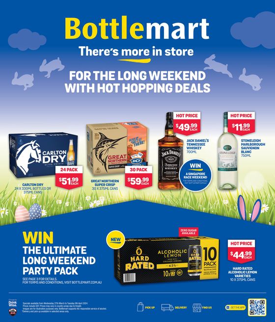 Bottlemart catalogue in Glen Eira VIC | For The Long Weekend With Hot Hopping Deals | 27/03/2024 - 09/04/2024