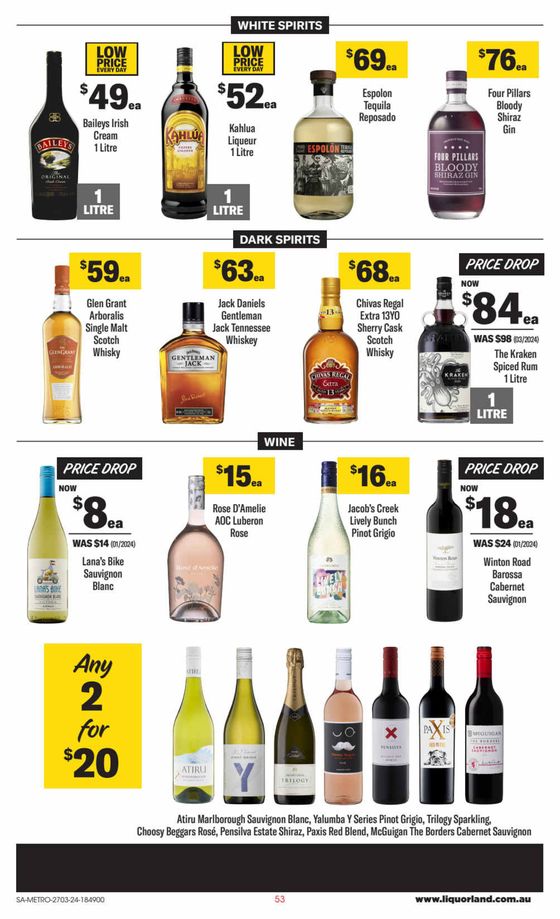 Liquorland catalogue in Port Lincoln SA | Weekly Specials | 27/03/2024 - 02/04/2024