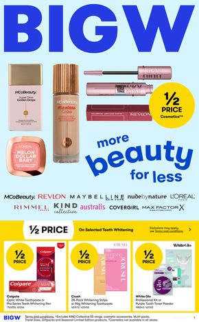 BIG W catalogue in Central Coast NSW | More Beauty for Less 04/04 | 04/04/2024 - 17/04/2024