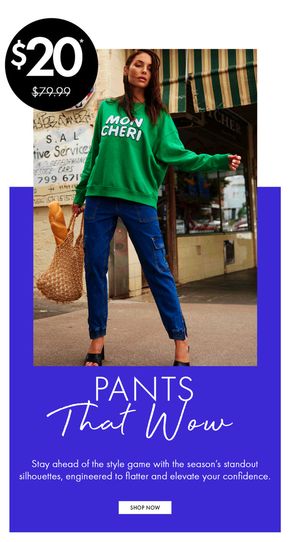 Fashion offers in Karratha WA | Pants That Wow in Crossroads | 27/03/2024 - 03/04/2024