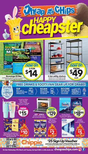 Department Stores offers in Benalla VIC | Happy Cheapster  in Cheap As Chips | 27/03/2024 - 02/04/2024