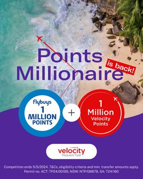 Department Stores offers in Cairns QLD | Points Millionaire in Fly Buys | 28/03/2024 - 05/05/2024