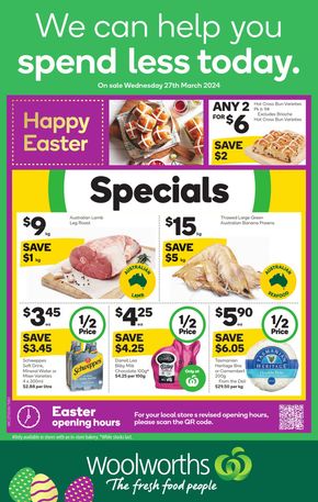 Groceries offers in Hobart TAS | Weekly Specials - 27/03 in Woolworths | 27/03/2024 - 02/04/2024