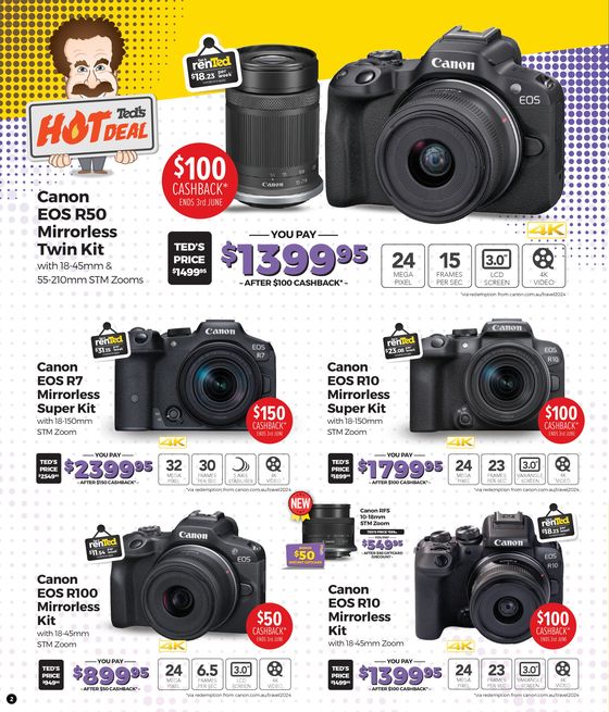 Ted's Cameras catalogue | Up To $300 Instant Savings | 02/04/2024 - 30/04/2024
