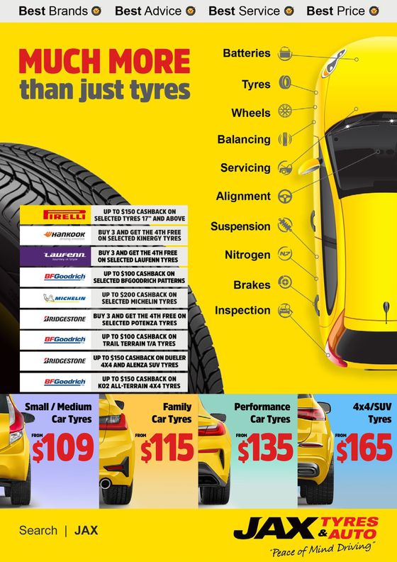 JAX Tyres catalogue in Gold Coast QLD | April 2024 | 02/04/2024 - 30/04/2024