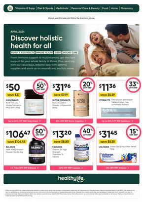 Health & Beauty offers in Samford Village QLD | April Catalogue in Super Pharmacy | 02/04/2024 - 28/04/2024