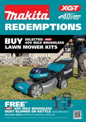 United Tools catalogue in Sunshine Coast QLD | Makita Redemptions | 02/04/2024 - 31/08/2024