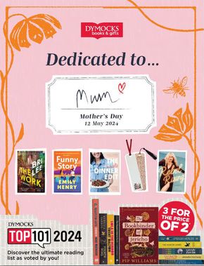 Department Stores offers in Adelaide SA | Dedicated to Mum! in Dymocks | 02/04/2024 - 12/05/2024