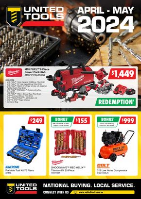 United Tools catalogue in Pitt Town NSW | April - May 2024 | 02/04/2024 - 31/05/2024
