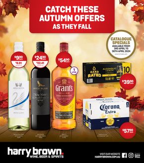 Liquor offers in Joondalup WA | Catch This Autumn Offers As They Fall in Harry Brown | 03/04/2024 - 30/04/2024