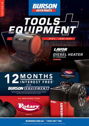 Hardware & Auto offers in Port Lincoln SA | Edition 28: Tools + Equipment in Burson Auto Parts | 01/04/2024 - 30/06/2024
