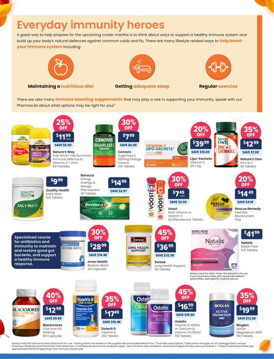 Advantage Pharmacy catalogue in Adelaide SA | Give Your Family A Wellbeing Boost! | 03/04/2024 - 28/04/2024