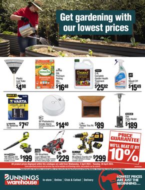 Bunnings Warehouse catalogue in Taylors Beach QLD | Get Gardening With Our Lowest Prices | 03/04/2024 - 30/04/2024