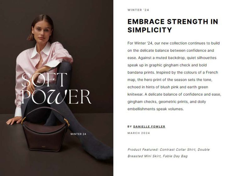 Oroton catalogue in Willoughby NSW | Soft Power | April Collection | 04/04/2024 - 30/04/2024