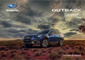 Subaru catalogue in Perth WA | Outback 2024 | 04/04/2024 - 31/12/2024
