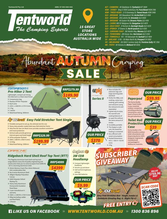Tentworld catalogue in Toowoomba QLD | Autumn Sale | 04/04/2024 - 02/05/2024