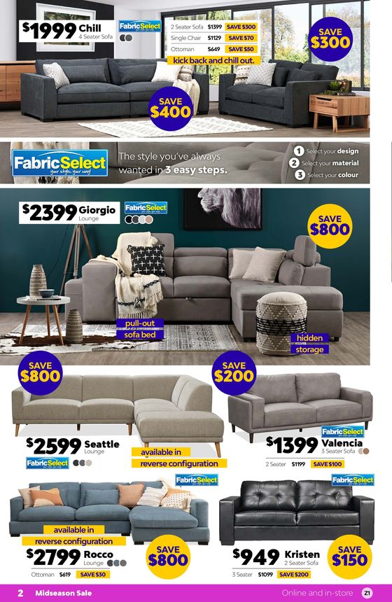 ComfortStyle Furniture & Bedding catalogue in Mandurah WA | Midseason Sale | 08/04/2024 - 28/04/2024