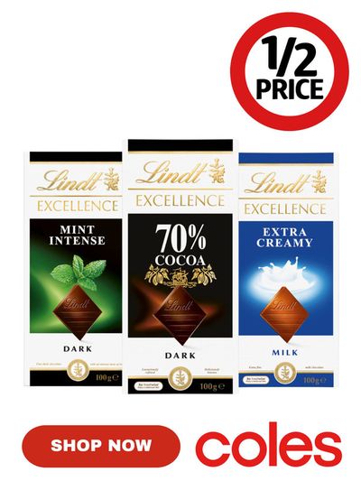 Coles catalogue in Brisbane QLD | Lindt Excellence | 10/04/2024 - 16/04/2024