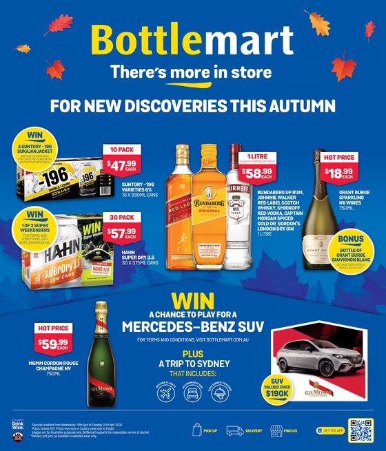 Bottlemart catalogue in Rockhampton QLD | For New Discoveries This Autumn | 11/04/2024 - 23/04/2024