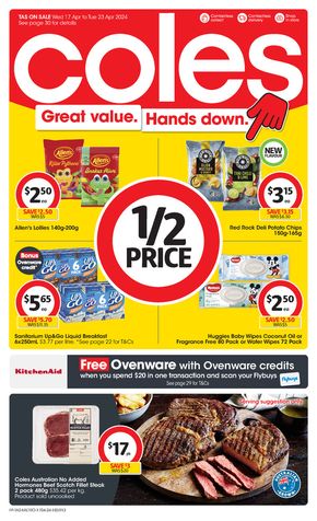 Coles catalogue in Longford TAS | Great Value. Hands Down. - 17th April | 17/04/2024 - 23/04/2024