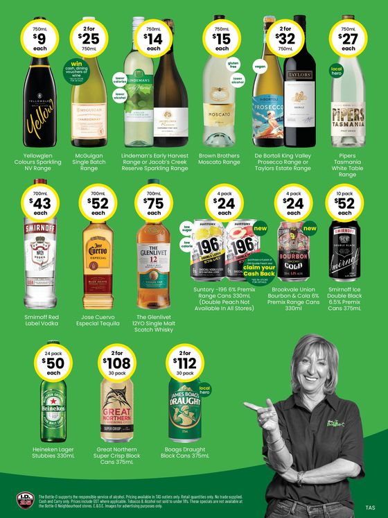 The Bottle-O catalogue in Hobart TAS | Good Value Booze, For Good Value People 15/04 | 15/04/2024 - 28/04/2024