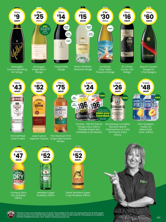 The Bottle-O catalogue in Swan Hill VIC | Good Value Booze, For Good Value People 15/04 | 15/04/2024 - 28/04/2024