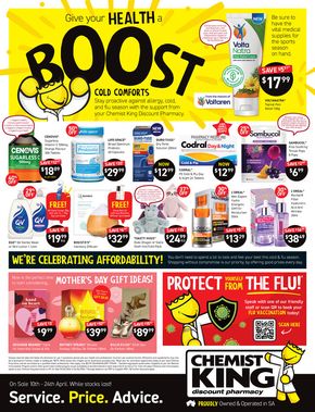 Health & Beauty offers in Murray Bridge SA | Mother's Day Gift Ideas in Chemist King | 11/04/2024 - 24/04/2024