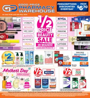 Health & Beauty offers in Coffs Harbour NSW | Beauty Sale in Good Price Pharmacy | 11/04/2024 - 08/05/2024